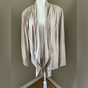 Faux leather/suede jacket